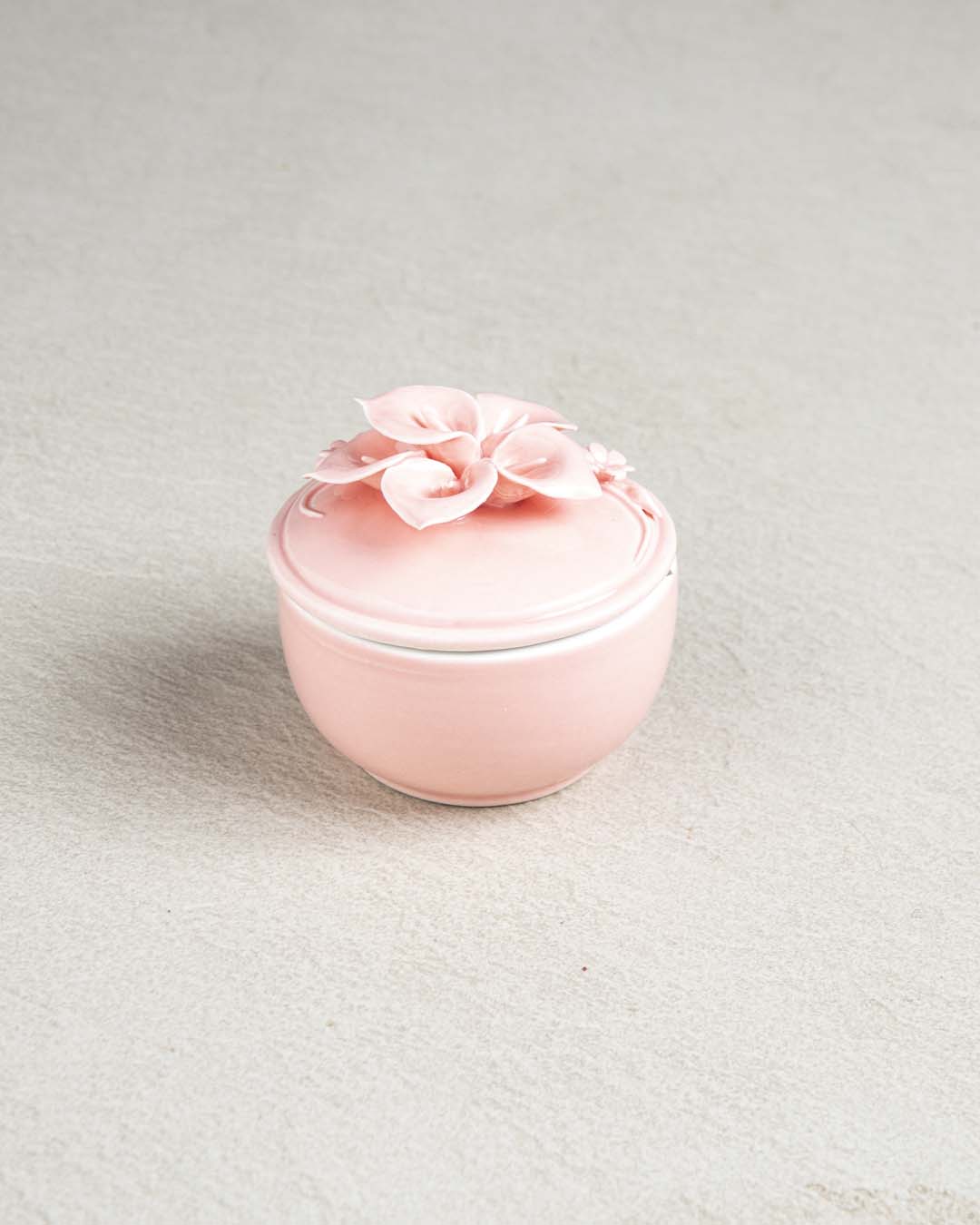 Dainty Floral Trinket Keeper - Pink