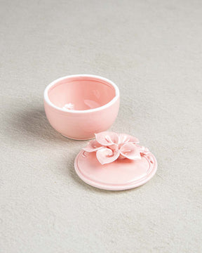 Dainty Floral Trinket Keeper - Pink