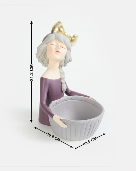 Souvenir Lady Figurine with Basket
