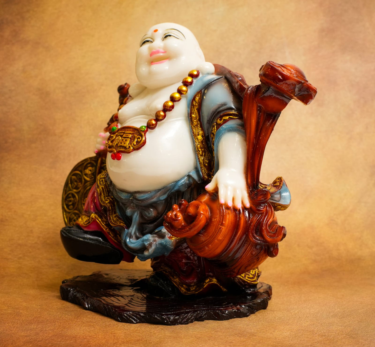 PROSPERITY'S GUARDIAN – EXQUISITE LAUGHING BUDDHA FIGURINE