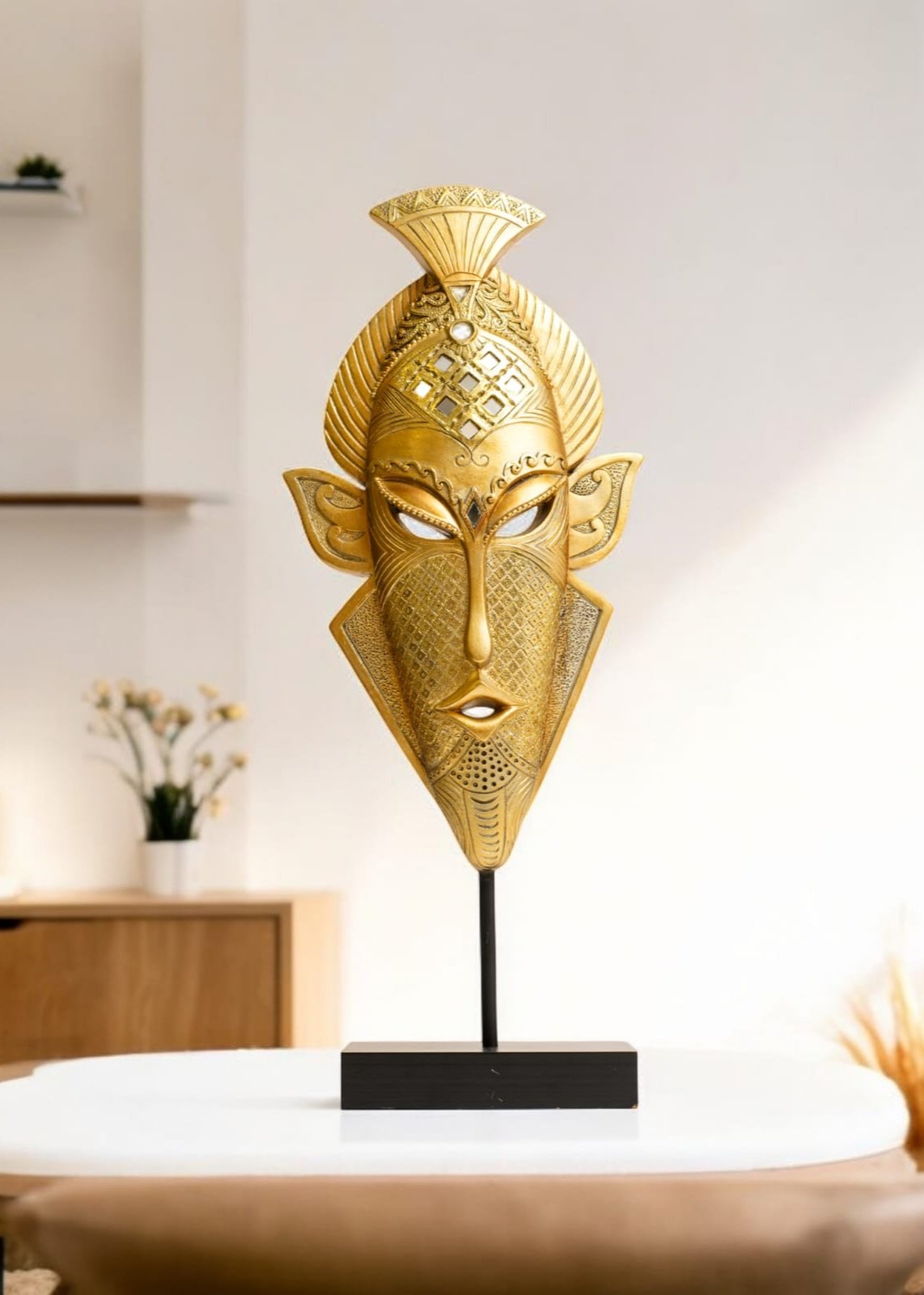 GOLDEN ETHNIC MAJESTY: HANDCRAFTED TRIBAL ART