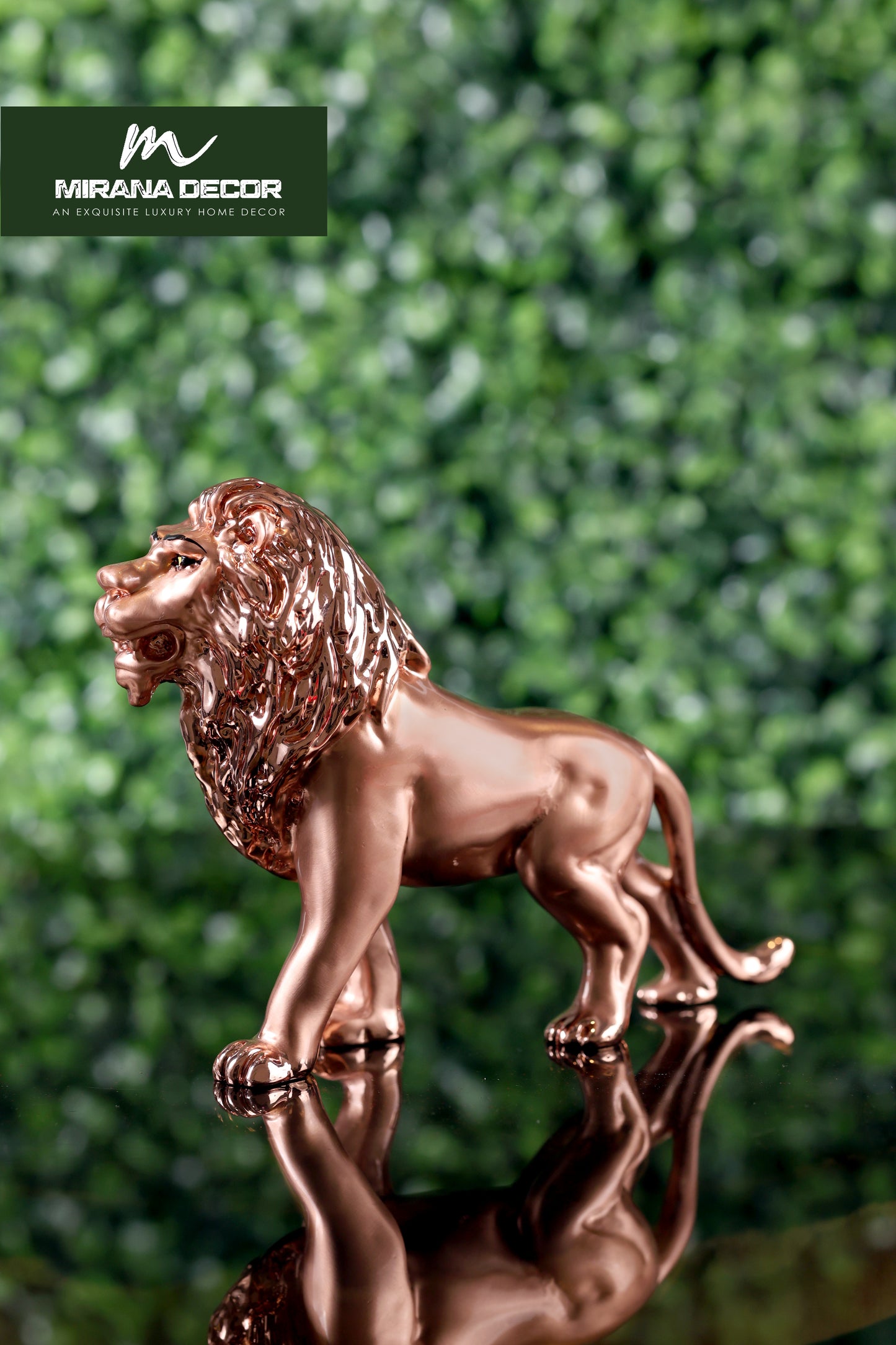 LION SILVER PLATED EMBERY FINISH