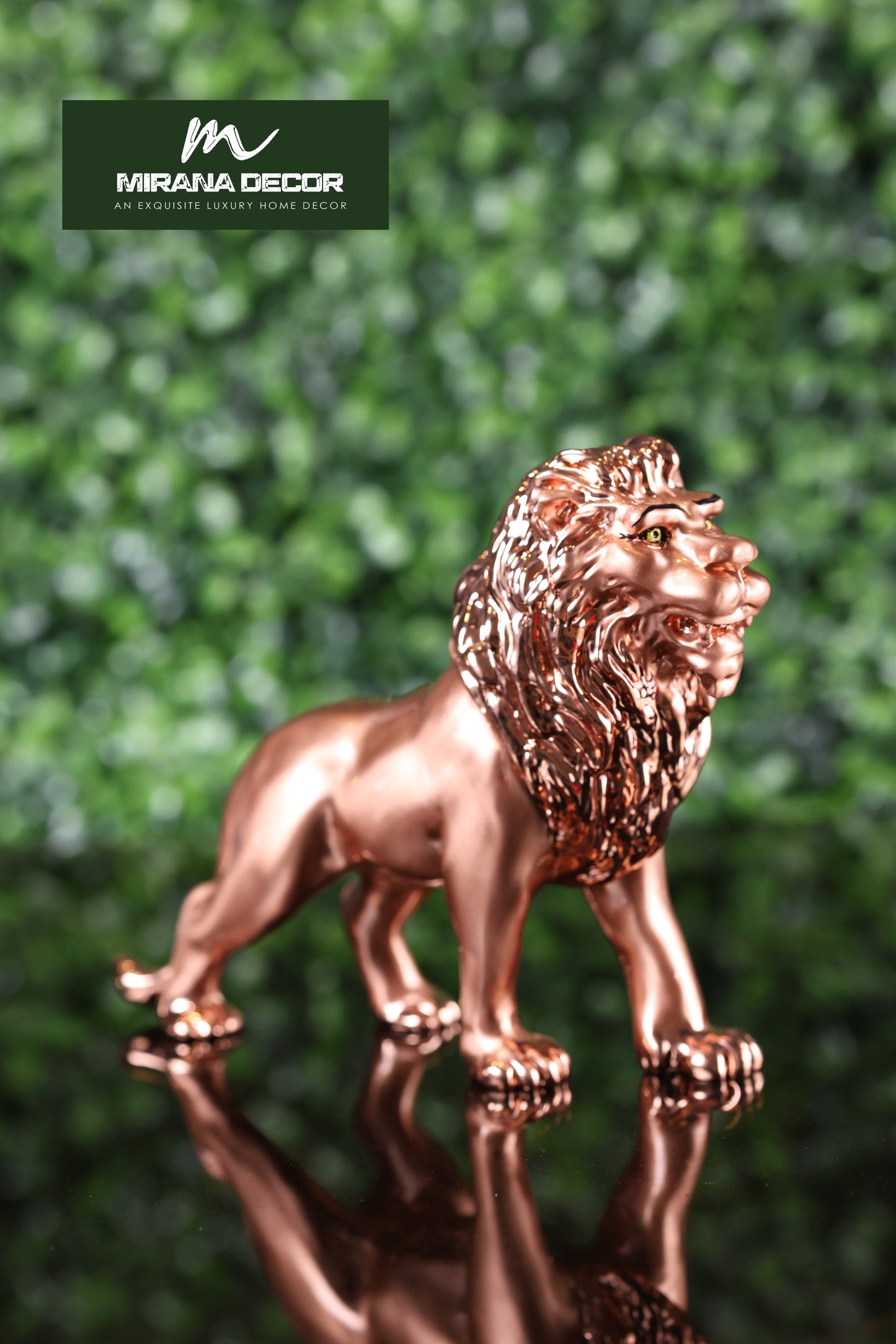 LION SILVER PLATED EMBERY FINISH