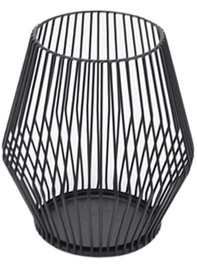 Black Metal Wire Tea Light Candle Holder