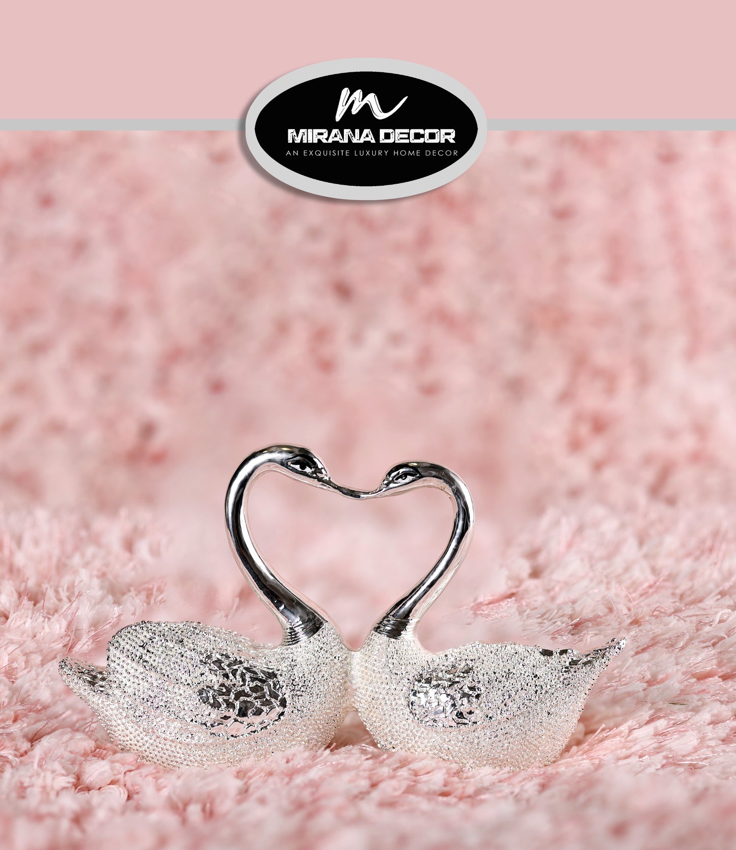 LOVE BIRDS SILVER PLATED