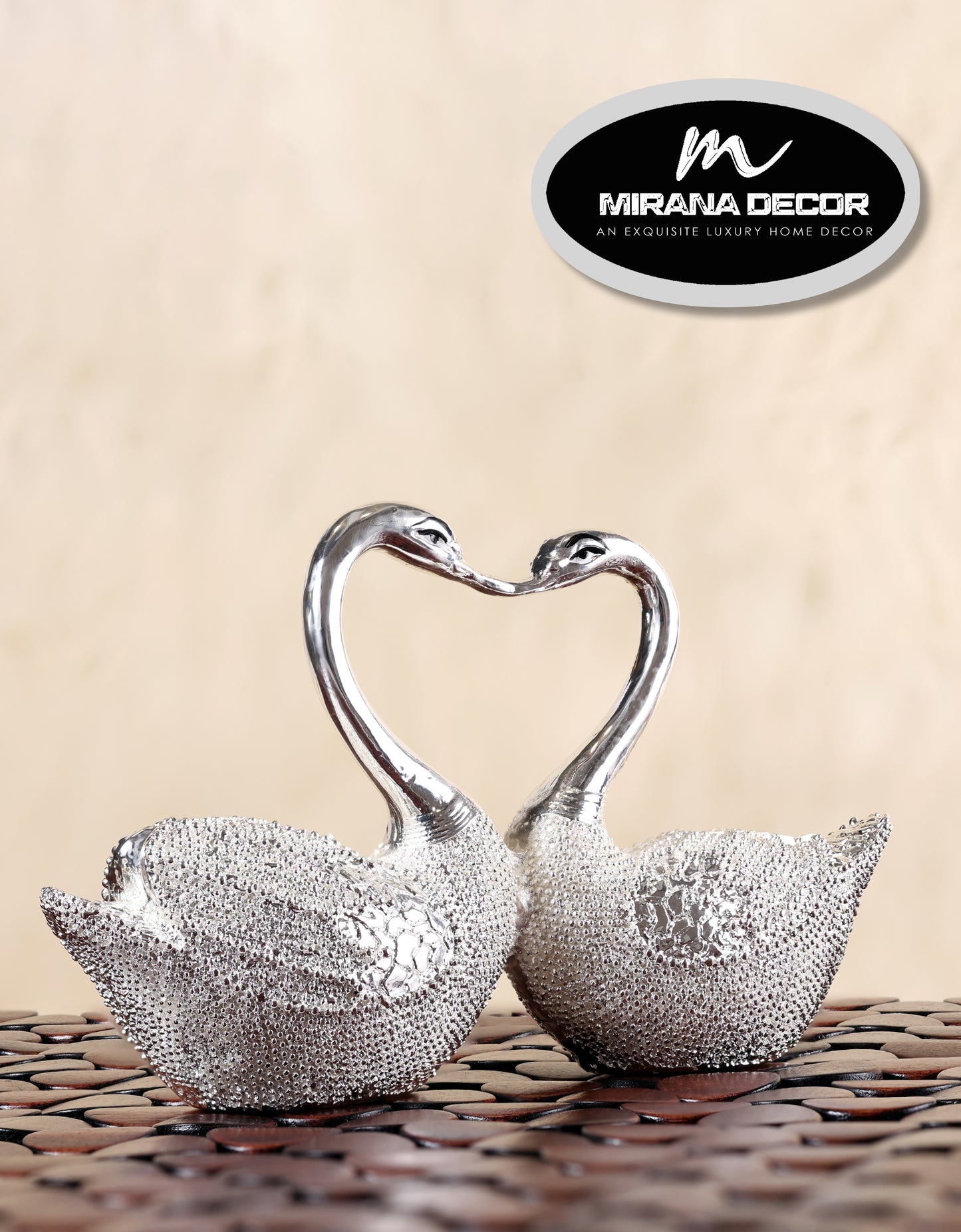 LOVE BIRDS SILVER PLATED