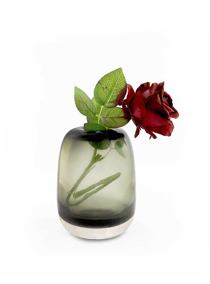 Green Gray Flower Vase