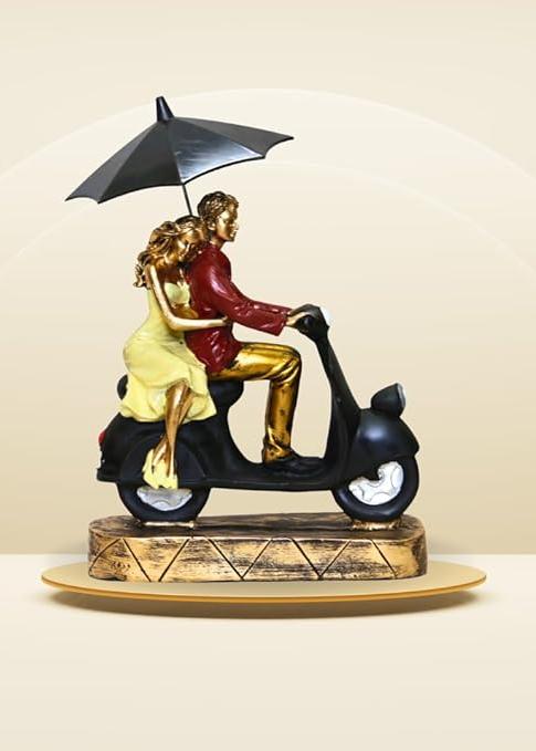 Scooter Couple Antique