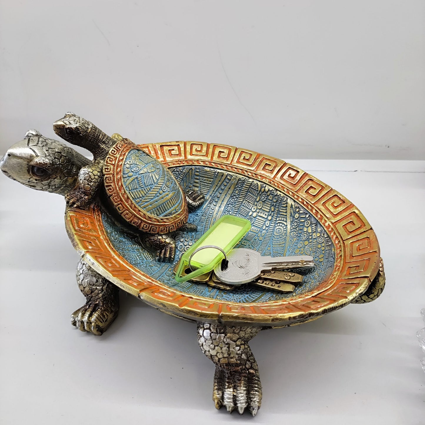 Feng Shui Turtle Showpiece With Baby Turtle and Storage On Back