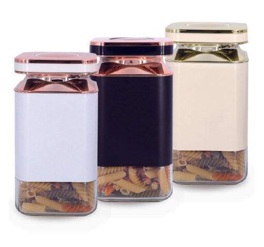 Square Glass Jar with Airtight Copper Lid