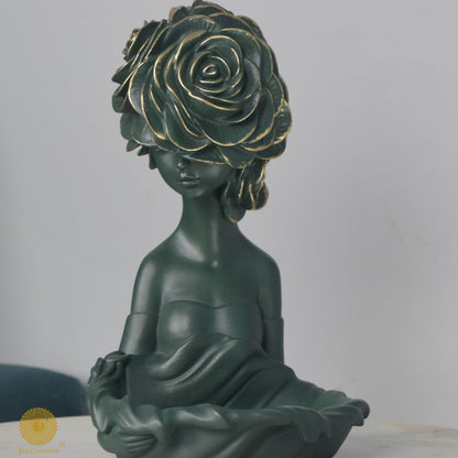 Cute Lady Platter (7x10 Inches)