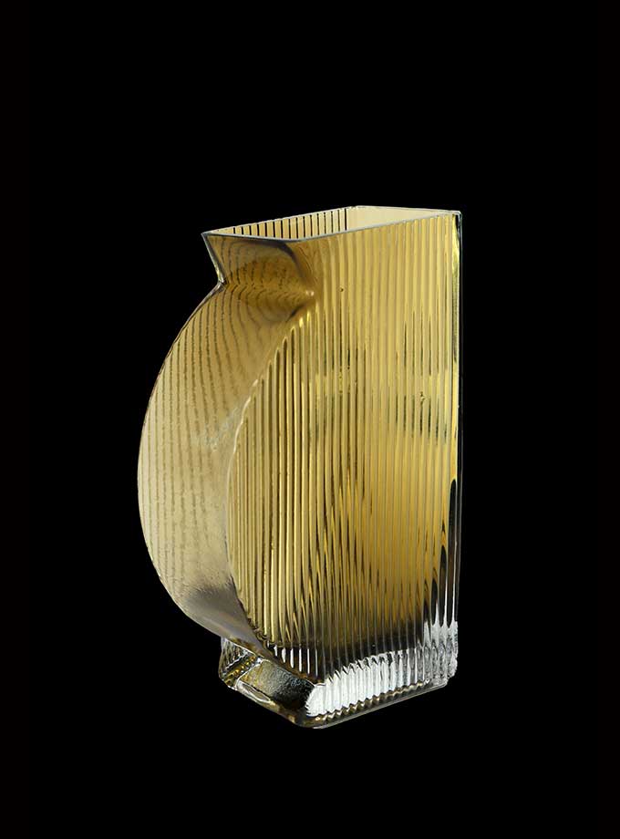 Brown Flanco Glass Vase
