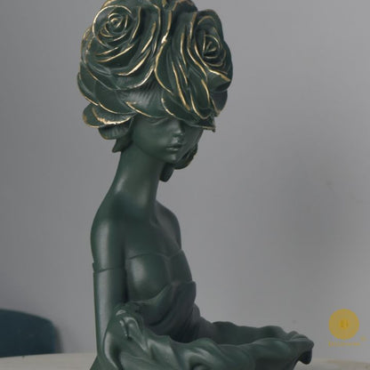 Cute Lady Platter (7x10 Inches)