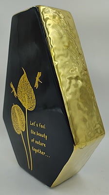 Minimalist White Ceramic Vase (5 x 8 inch)