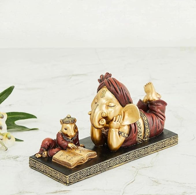 🎁 Lord Ganesha Idol with Mouse (Discount)