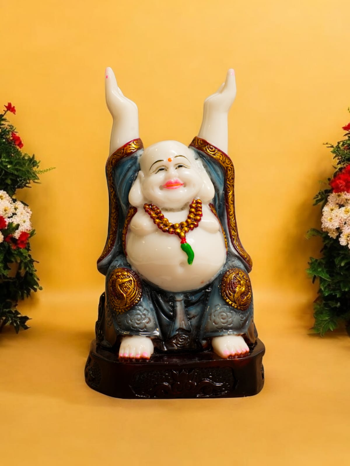 PROSPERITY'S GUARDIAN – EXQUISITE LAUGHING BUDDHA FIGURINE