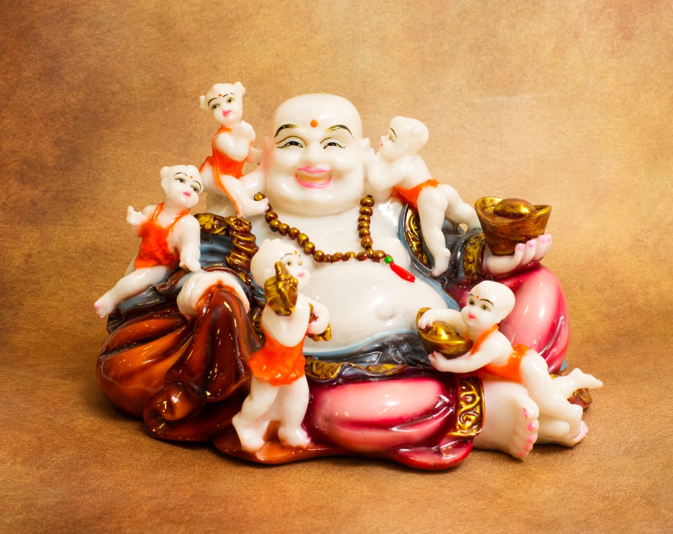 PROSPERITY'S GUARDIAN – EXQUISITE LAUGHING BUDDHA FIGURINE