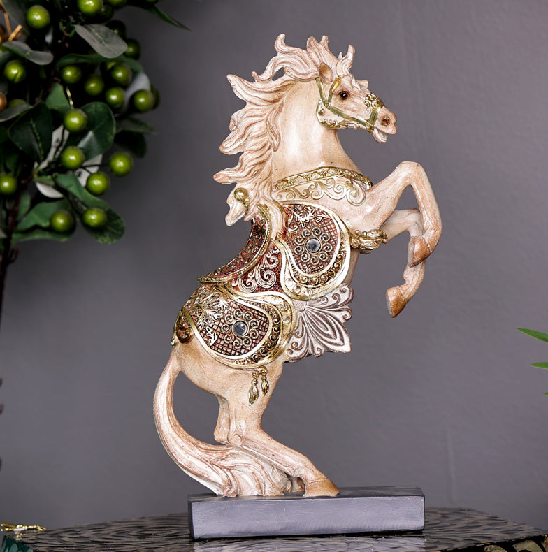The Bounding Stallion Sculpture Decor Piece