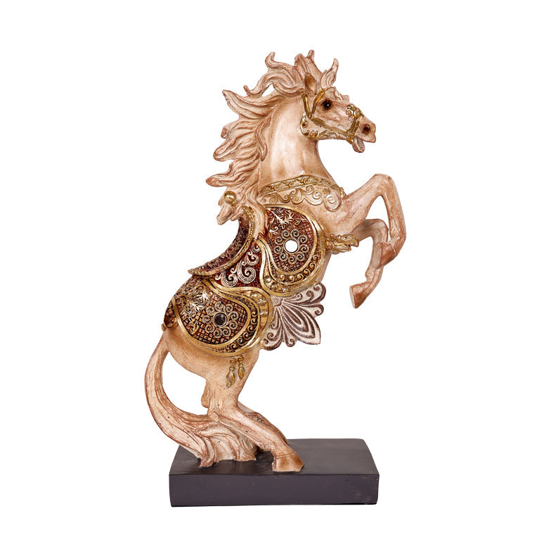 The Bounding Stallion Sculpture Decor Piece