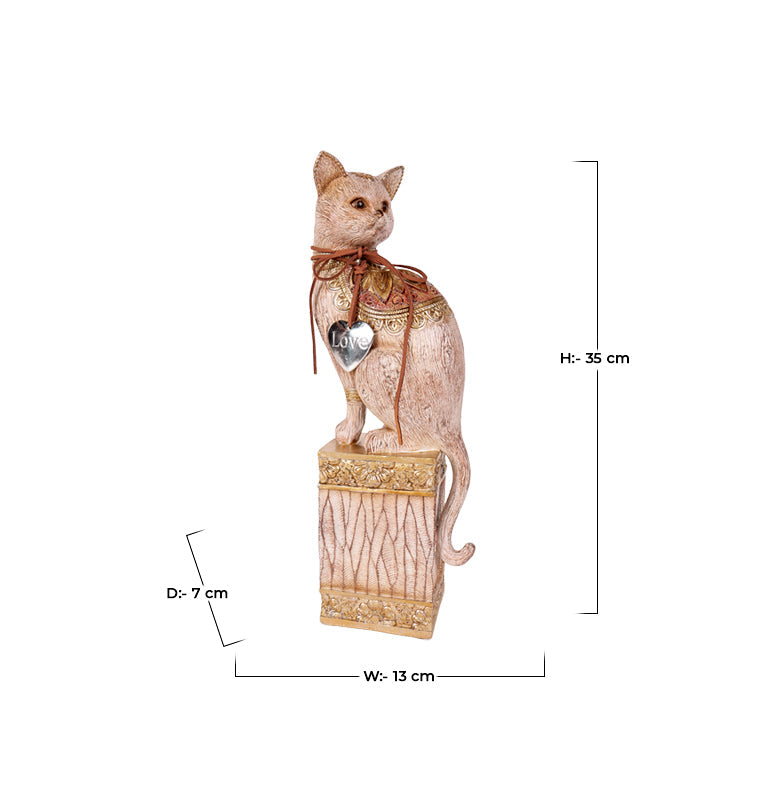 VINTAGE-STYLE DECORATIVE CAT FIGURINE