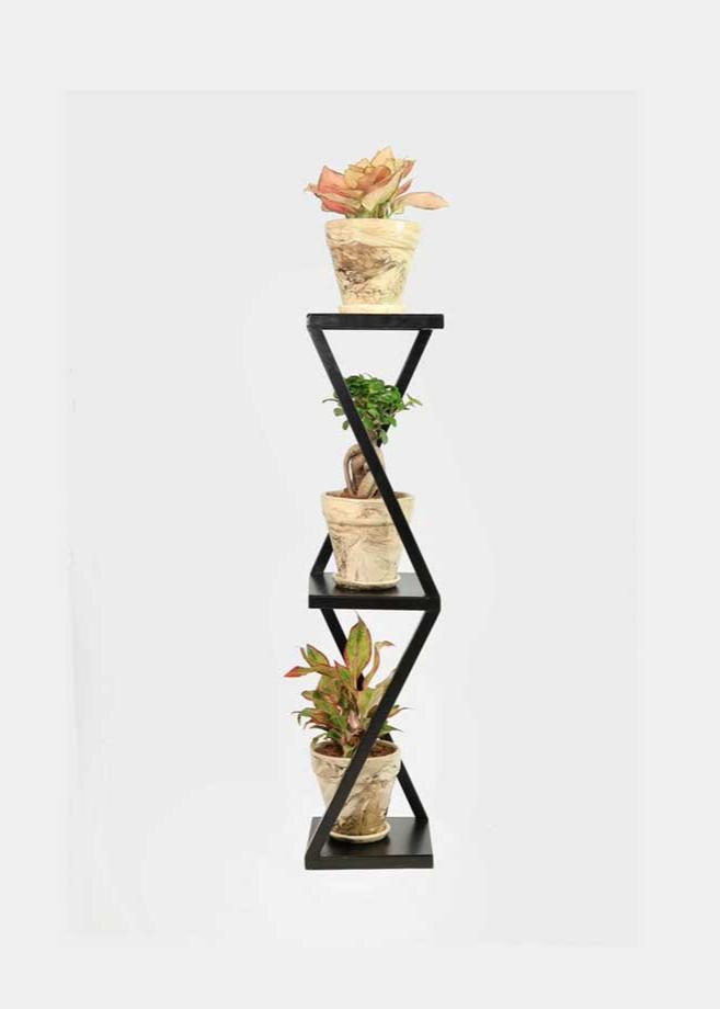 Flower Pot Stand Full Black