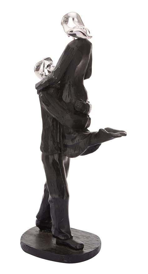 Plaster of Paris Couple Showpiece
