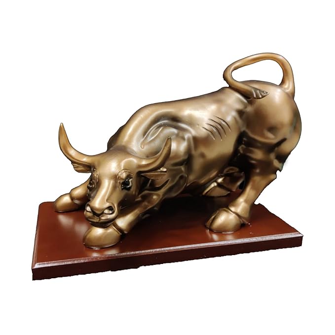 IdolArtistry Polystone Bull Figurine Statue