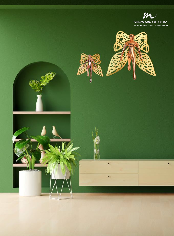 Butterfly Man Wall-Hanging Set of 2