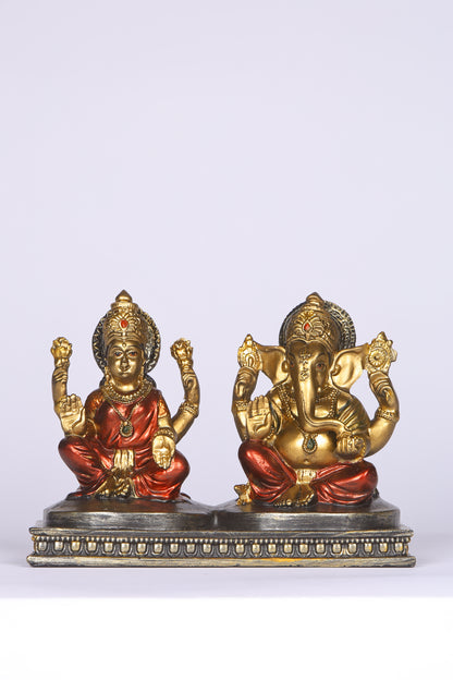 Divine Lakshmi Ganesh Idol Set
