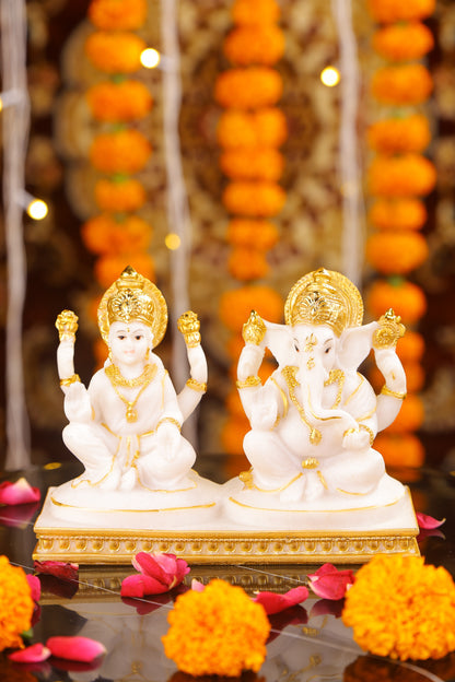Divine Lakshmi Ganesh Idol Set