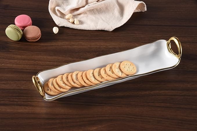 White Ceramic Serving Platter