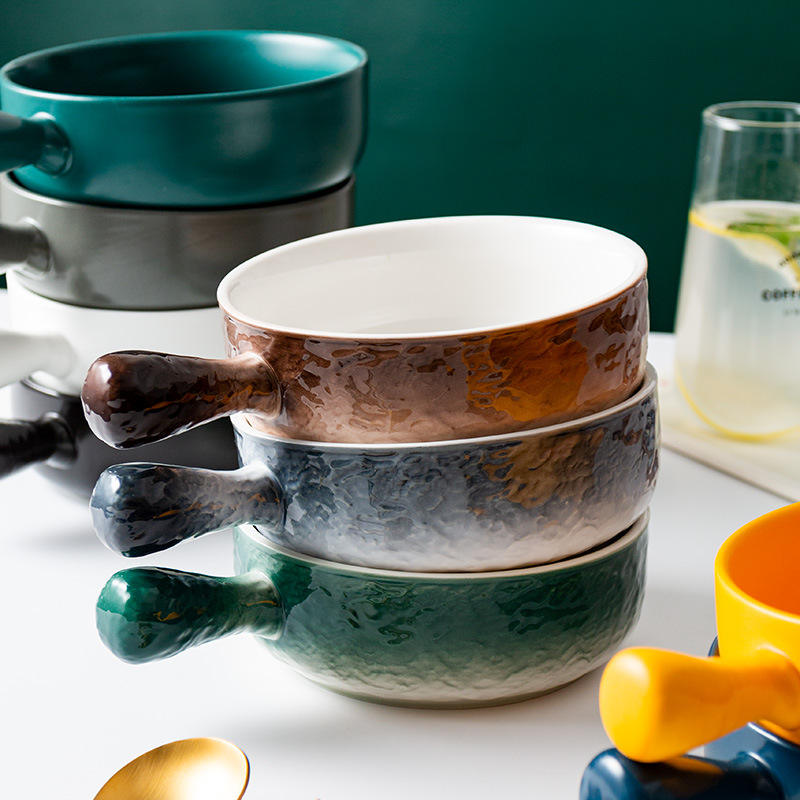 GRADIENT GLAZE SOUP BOWLS