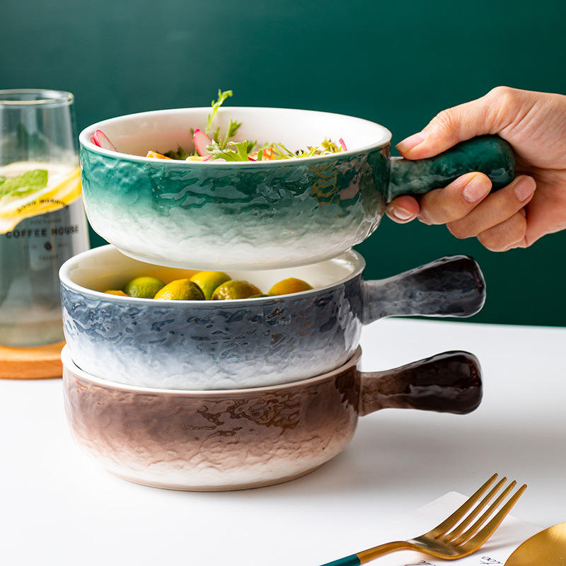 GRADIENT GLAZE SOUP BOWLS