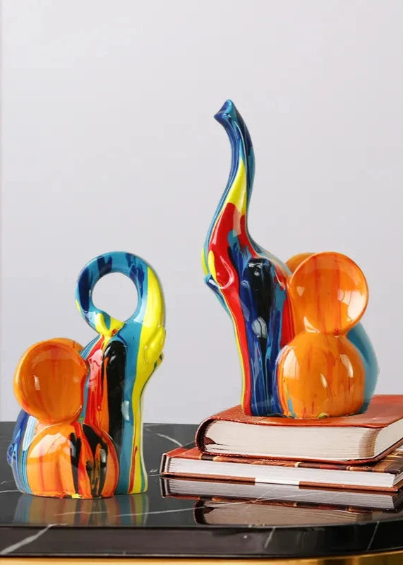 Creative Modern Crafts Luxury Elephant Ornaments