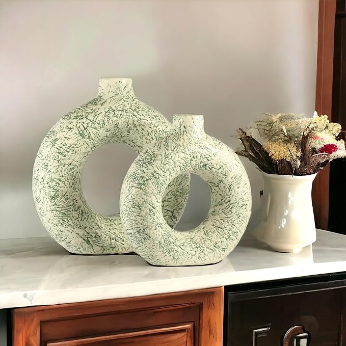 Swatched Donut Ceramic Vase