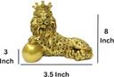 Crowned Lion King Statue