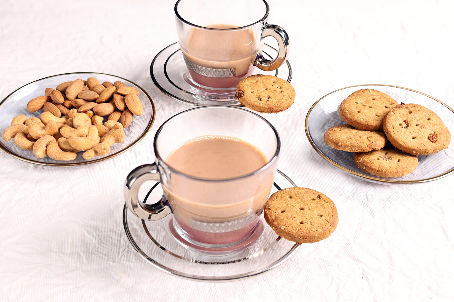 Lady Pink Silver 12pcs Cup Saucer With Embossed Platinum