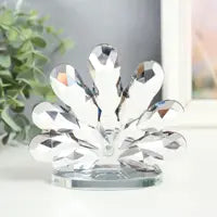 Radiant Crystal Peacock Showpiece