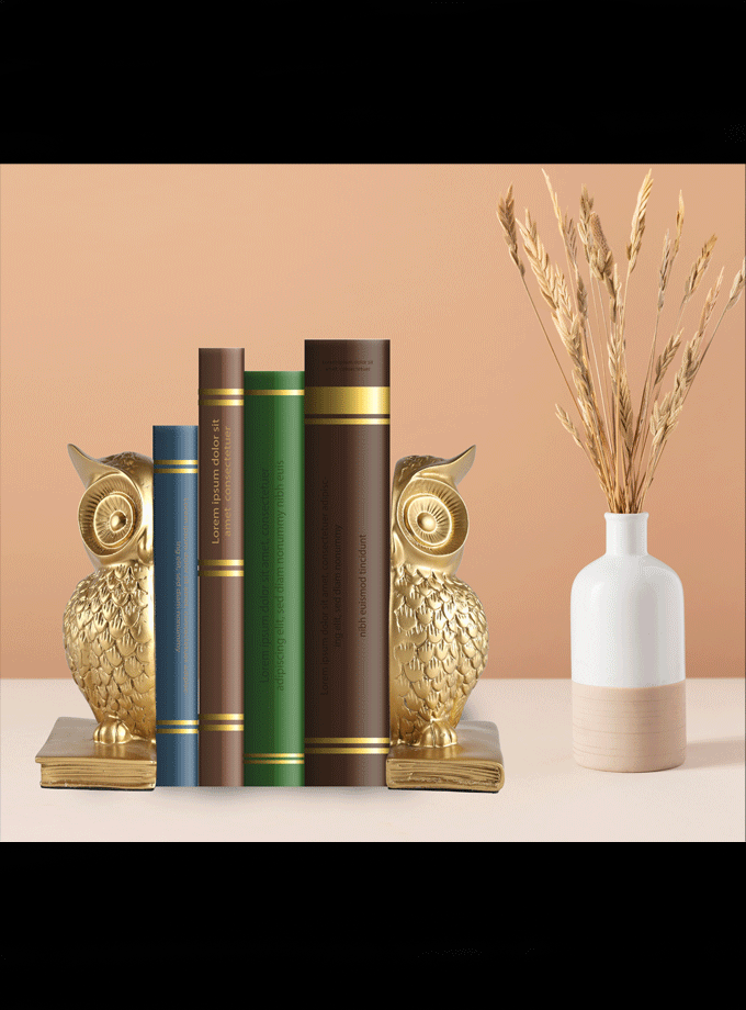 Owl Bookend - Guardians of Knowledge
