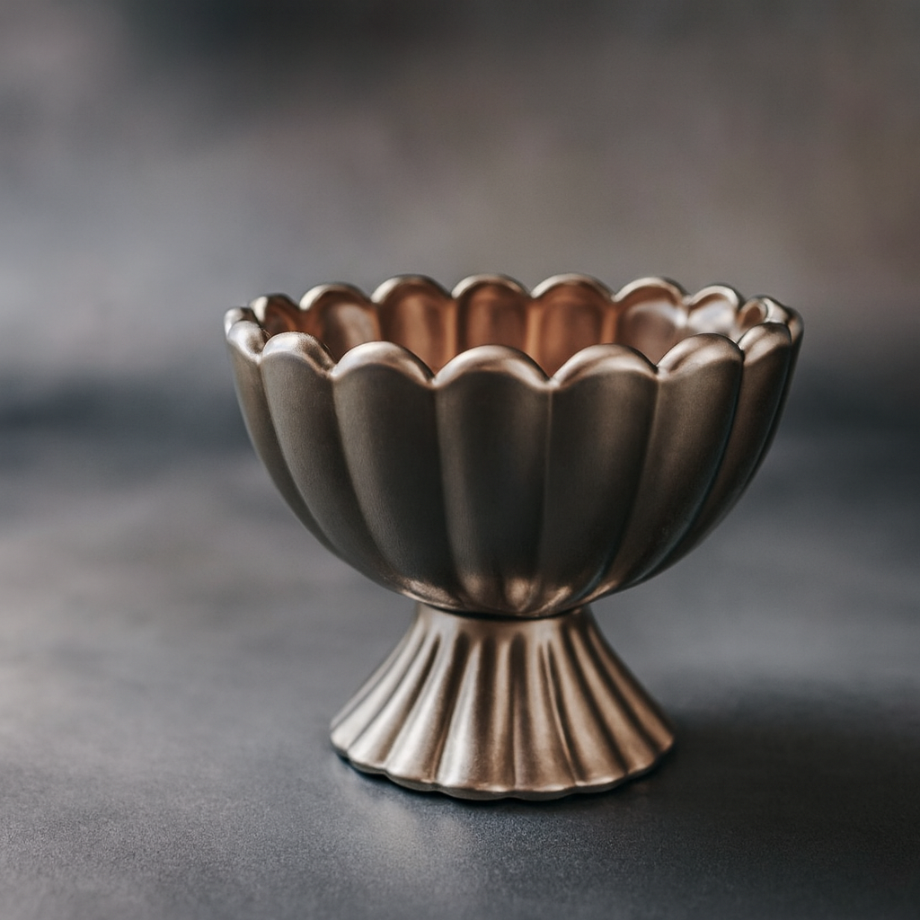 Fluted Pedestal Decorative, Ice Cream Dessert Bowl
