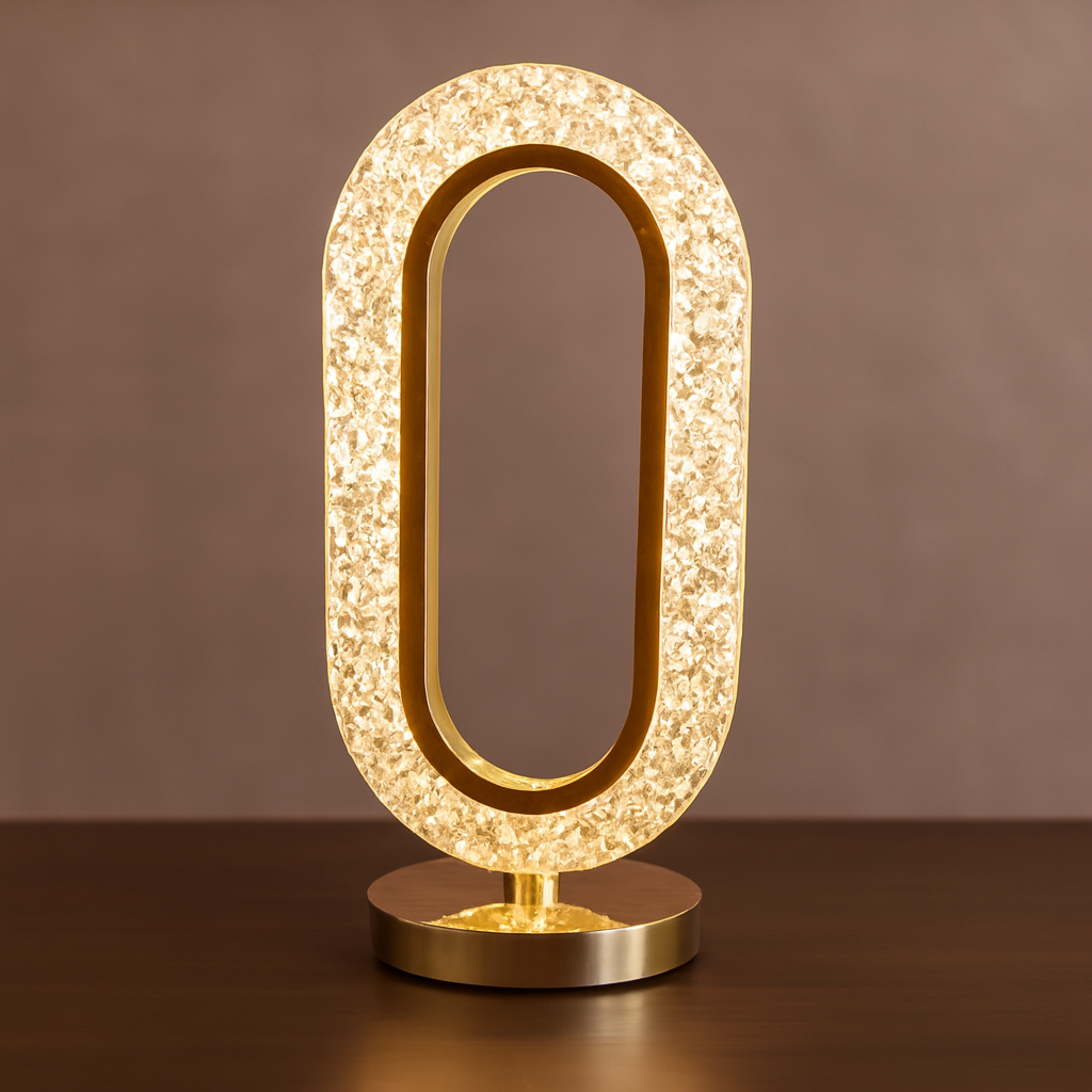 Crystal Bedside Table Lamp