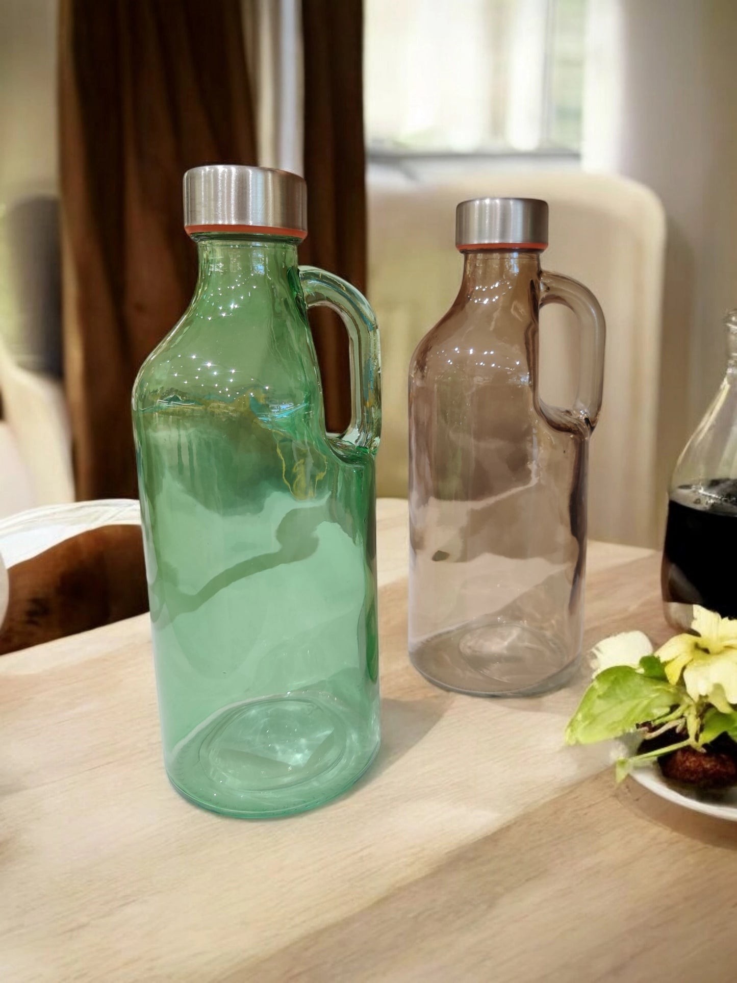 Designer Glass Bottle Set for Kitchen