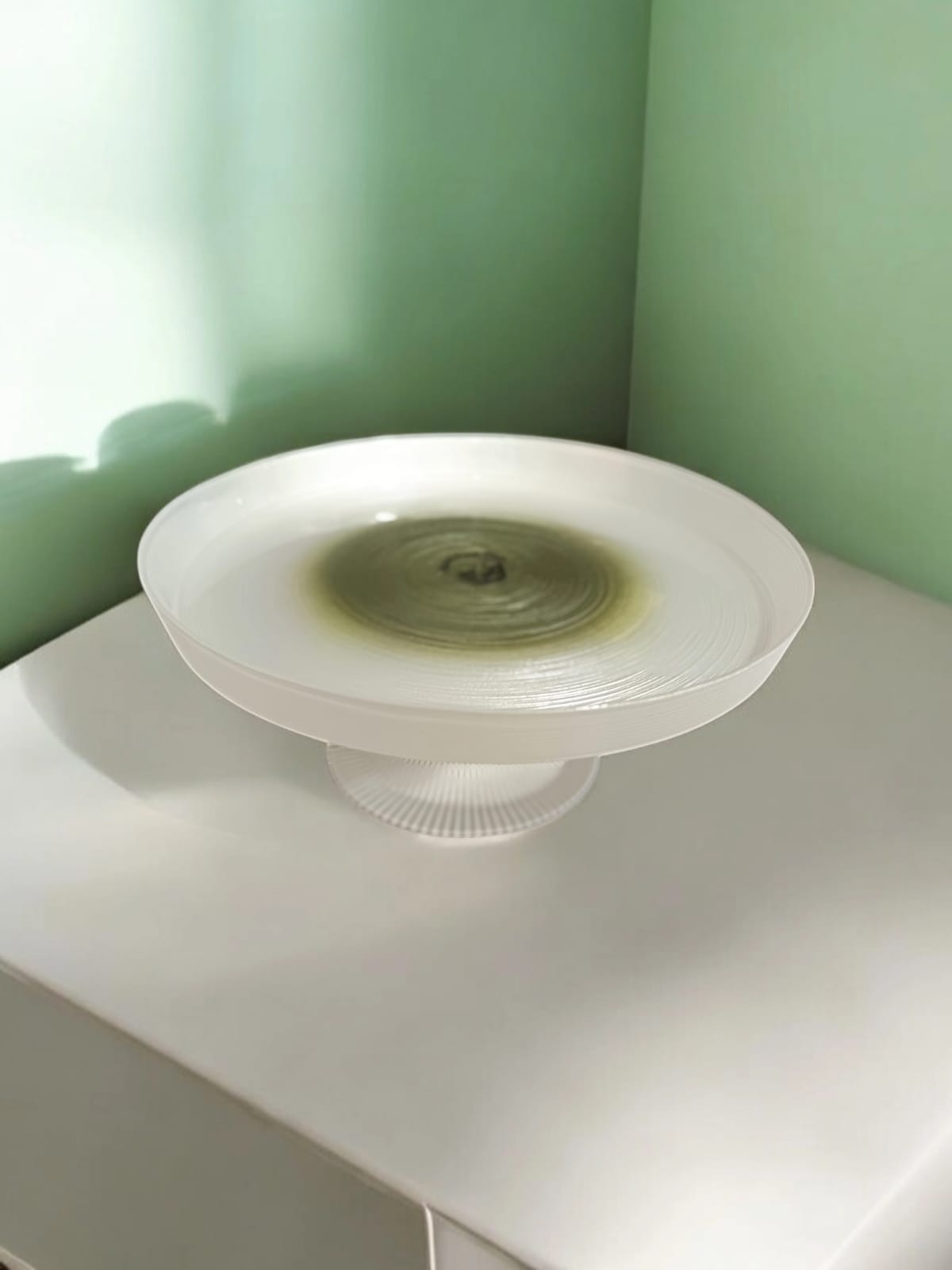 Cake Stand with Textured Base