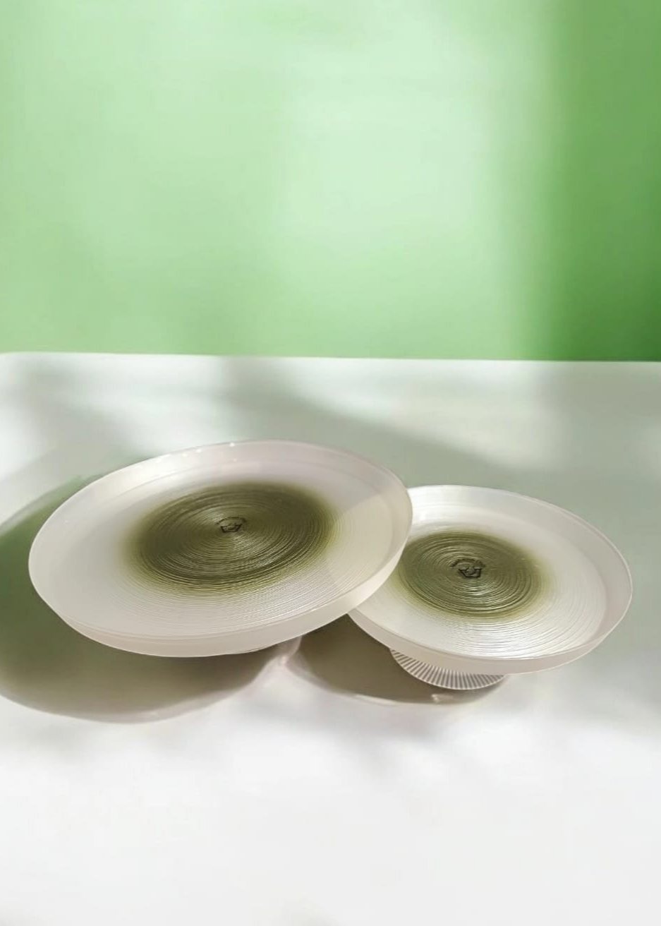 Cake Stand with Textured Base