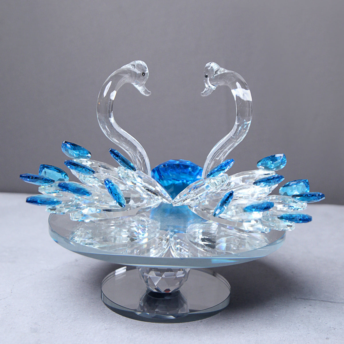 crystal duck showpiece