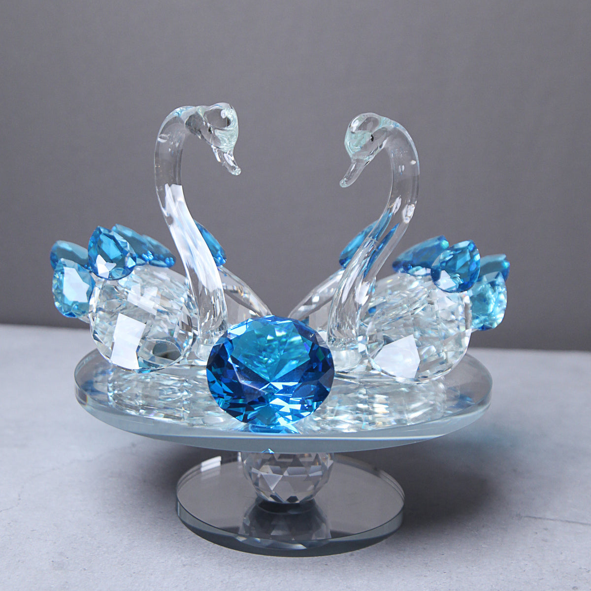 crystal duck showpiece