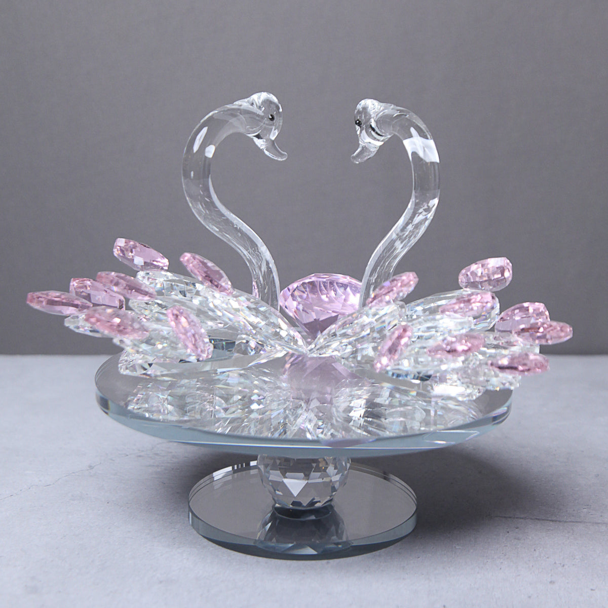 crystal duck showpiece