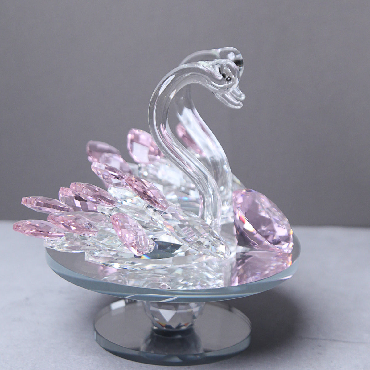 crystal duck showpiece