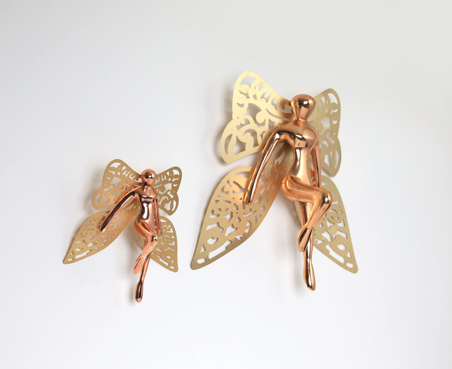 Butterfly man wallhanging. Set of 2