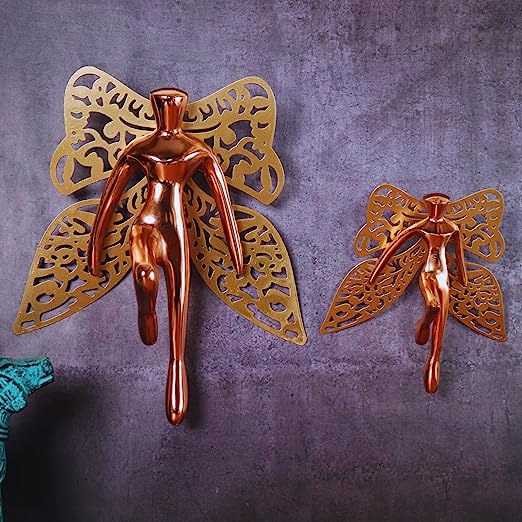 Butterfly man wallhanging. Set of 2